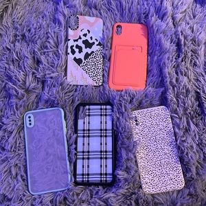 Lot of 5 iPhone XSMax cases